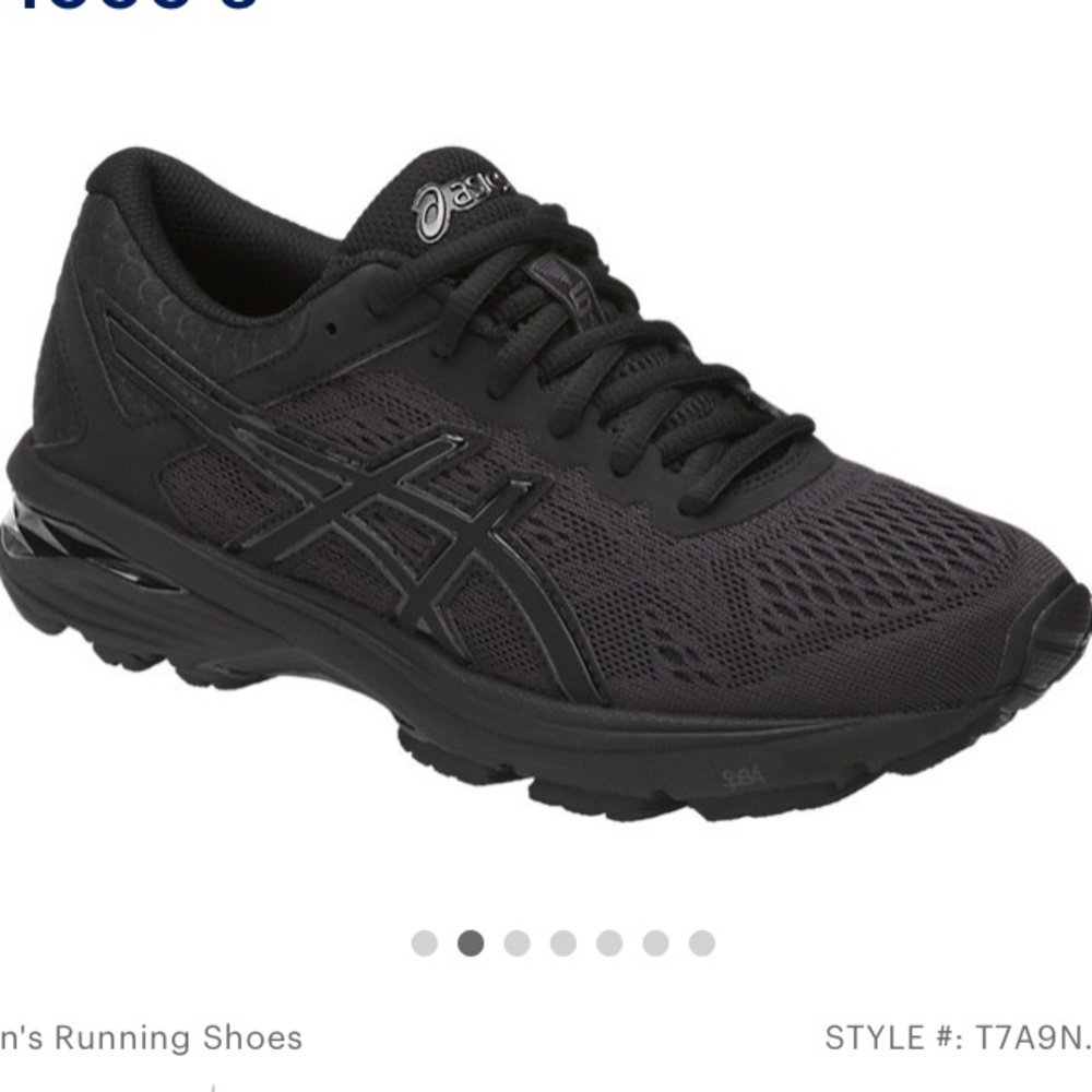 Black ASICS Woman’s GT-1000 6 Running Shoe